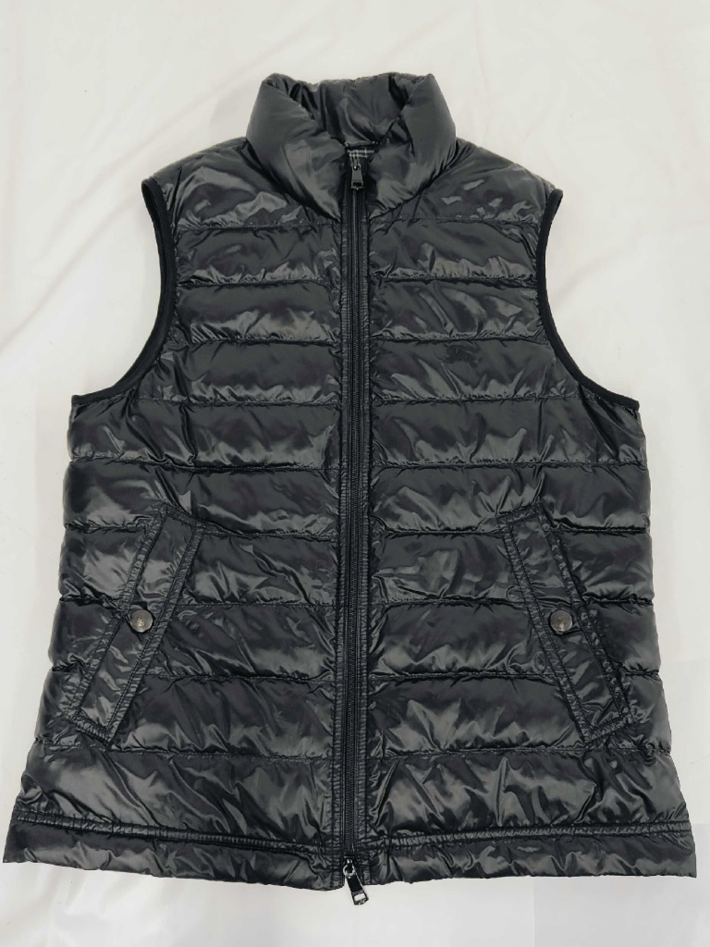 Burberry Black Label Lightweight Quilted Vest Black – Tagged L, Fits S